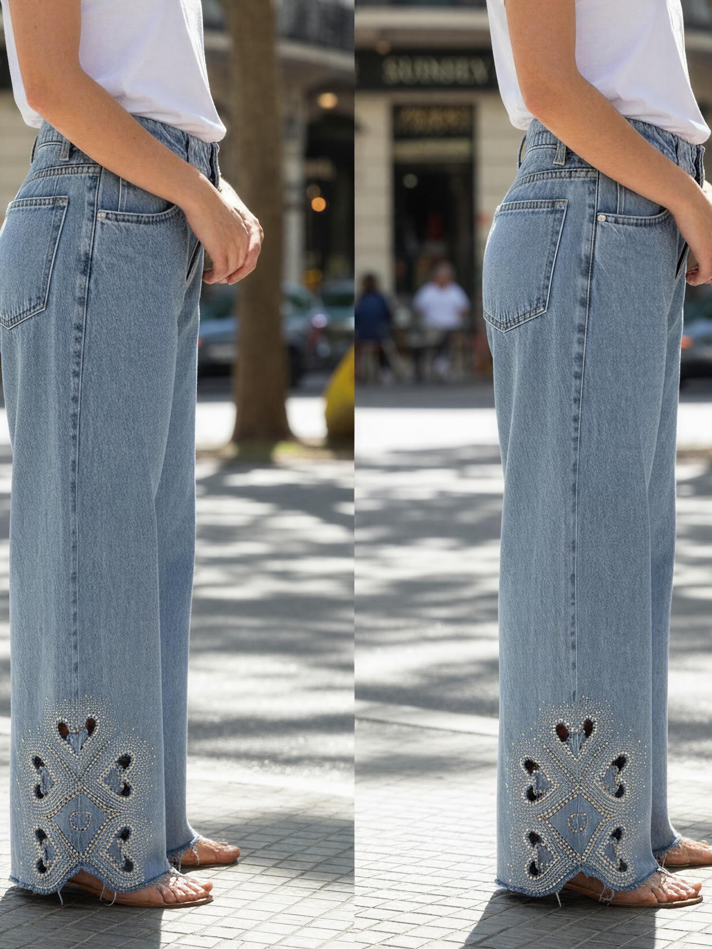 Jean calados strass calle